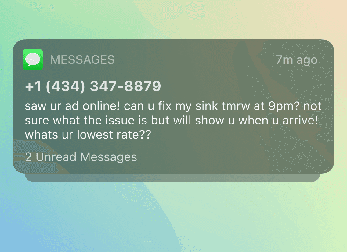 Contractor reviewing project details